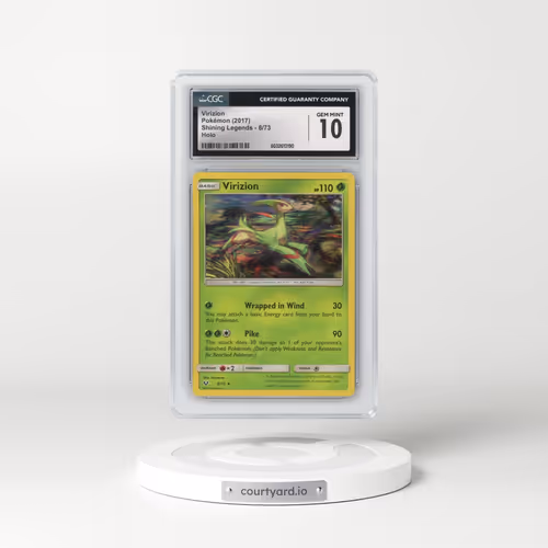 2017 Shining Legends #8/73 Virizion - Holo (CGC 10 GEM MINT)