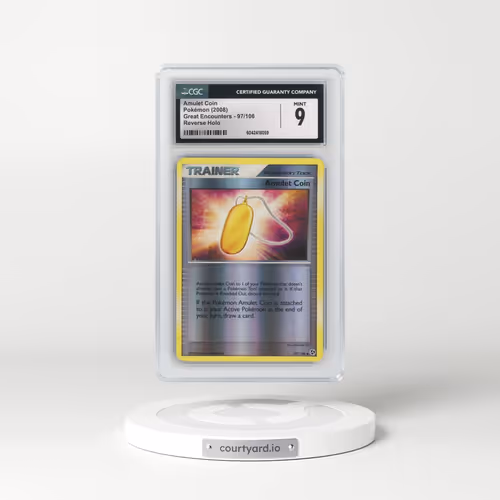 2008 Great Encounters #97/106 Amulet Coin - Reverse Holo (CGC 9 MINT)