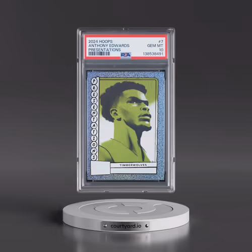 2024 Panini NBA Hoops Presentations #7 Anthony Edwards (PSA 10 GEM MINT)