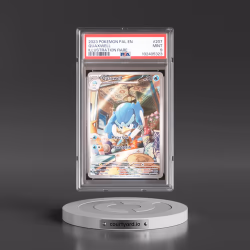 2023 Pokémon Pal EN-Paldea Evolved #207 Quaxwell - Illustration Rare (PSA 9 MINT)