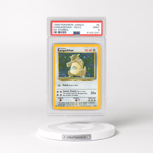 1999 Jungle #5 Kangaskhan - Holo No Symbol (PSA 9 MINT)