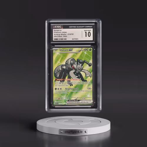 2024 Pokémon Ssp EN-Surging Sparks #215 Durant EX - Holo Ultra Rare (CGC 10 GEM MINT)