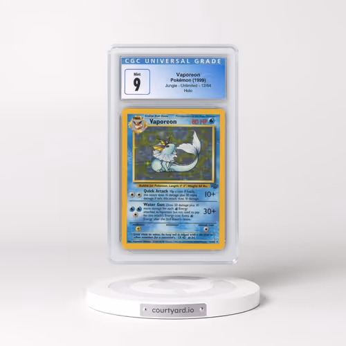1999 Jungle #12/64 Vaporeon - Holo (CGC 9 MINT)