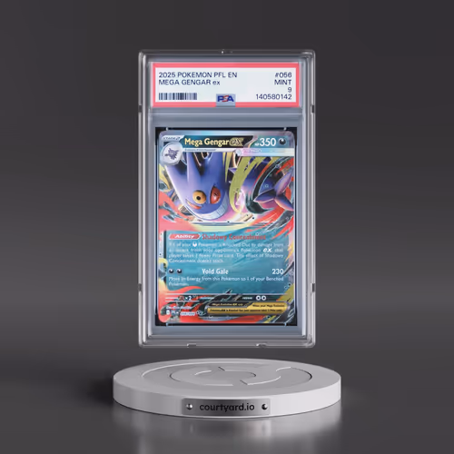 2025 Pokémon Pfl EN-Phantasmal Flames #056 Mega Gengar EX - Holo (PSA 9 MINT)
