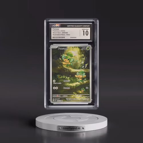 2025 Black Bolt - BLK EN #089/086 Pansage - Illustration Rare Holo (CGC 10 GEM MINT)