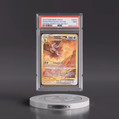 2023 Pokémon Sword and Shield Crown Zenith #GG67 Origin Forme Palkia Vstar - Full Art Secret (PSA 9