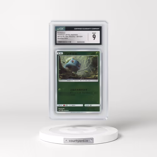 2019 Movie Pack Detective Pikachu #001/024 Bulbasaur - Reverse Holo (CGC 9 MINT)