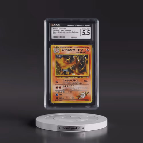 1999 Gym 2: Challenge from the Darkness Blaine's Charizard - Holo (CGC 5.5 EX+)