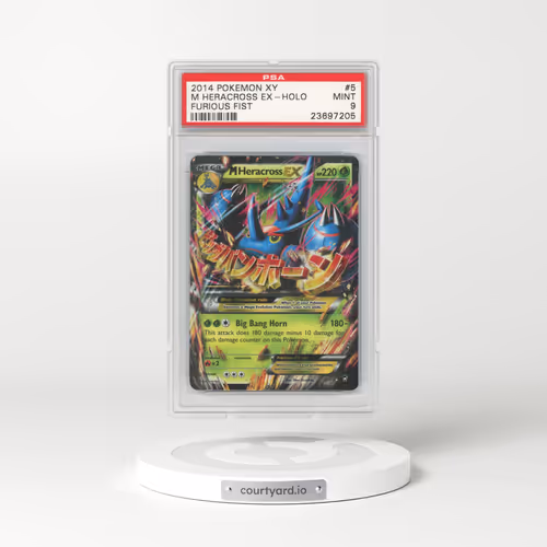 2014 Furious Fists #5 M Heracross EX - Full Art Holo (PSA 9 MINT)