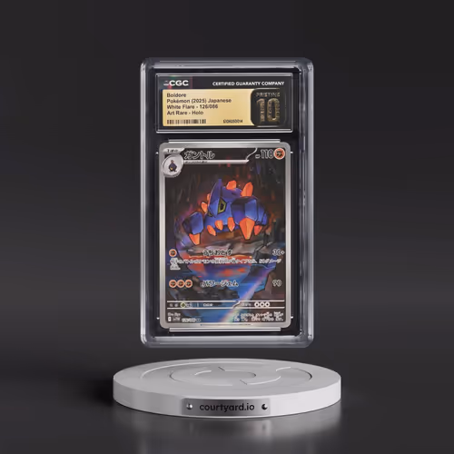2025 White Flare - sv11W #126/086 Boldore - Art Rare Holo (CGC 10 PRISTINE)