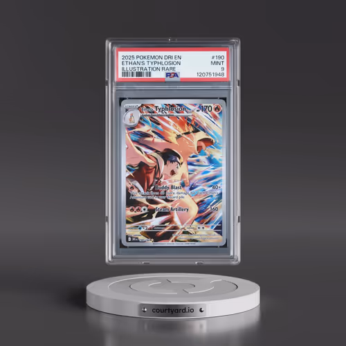 2025 Pokémon Dri EN-Destined Rivals #190 Ethan's Typhlosion - Illustration Rare (PSA 9 MINT)