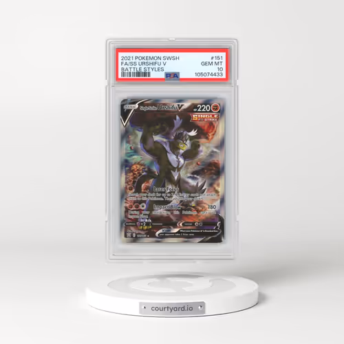 2021 Pokémon Sword & Shield Battle Styles #151 Single Strike Urshifu V - Holo Full Art (PSA 10 GEM MINT)
