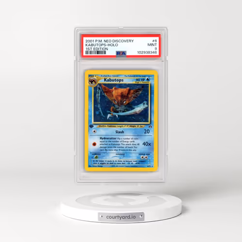 2001 Pokémon Neo Discovery #6 Kabutops - 1st Edition Holo (PSA 9 MINT)