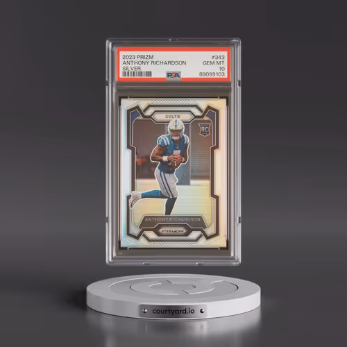 2023 Panini Prizm #343 Anthony Richardson - Silver Prizm (PSA 10 GEM MINT)