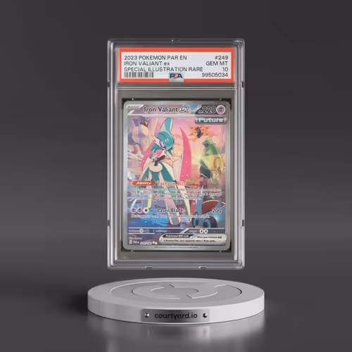 2023 Pokémon Par EN-Paradox Rift #249 Iron Valiant EX - Holo Special Illustration Rare (PSA 10 GEM M