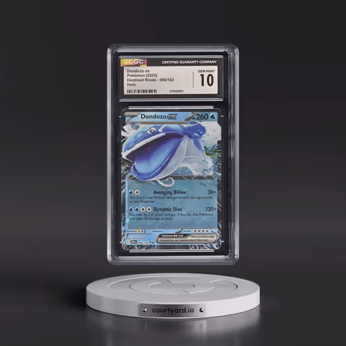 2025 Destined Rivals - DRI EN #066/182 Dondozo ex - Holo (CGC 10 GEM MINT)