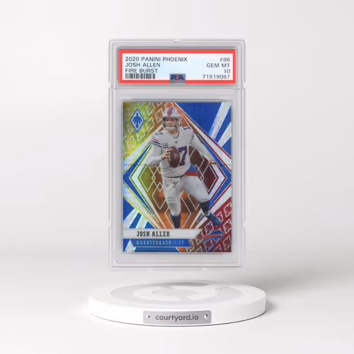 2020 Panini Phoenix #86 Josh Allen - Fire Burst (PSA 10 GEM MINT)