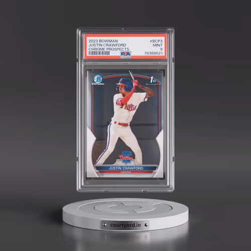2023 Bowman Chrome Prospects #BCP3 Justin Crawford (PSA 9 MINT)