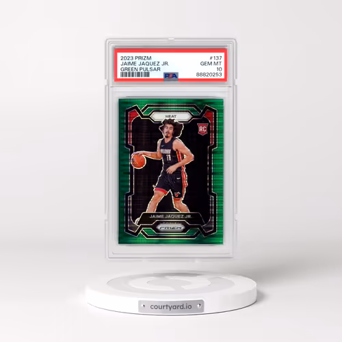 2023 Panini Prizm #137 Jaime Jaquez Jr. - Green Pulsar (PSA 10 GEM MINT)