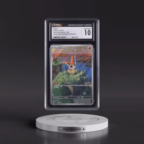 2025 Pokémon Svp EN-SV Black Star Promo #208 Victini - Unova Victini Illustration Collection (CGC 10