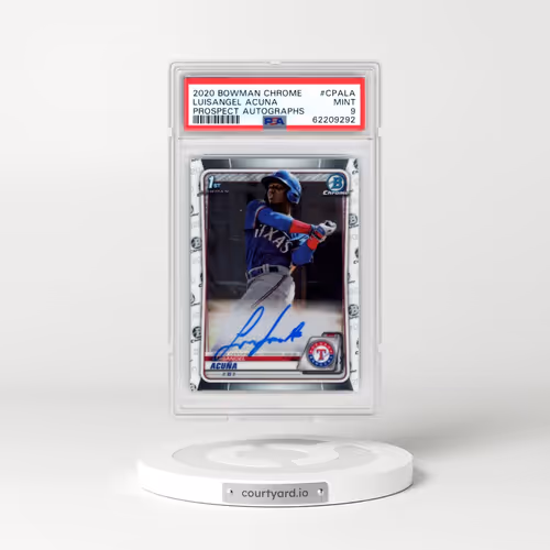 2020 Bowman Chrome Prospect Autographs #CPALA Luisangel Acuna (PSA 9 MINT)
