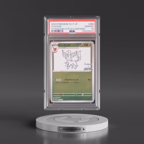 2023 Pokémon SV-P Promo #068 Leafeon - YU Nagaba X Pokemon Card Game Campaign (PSA 10 GEM MINT)