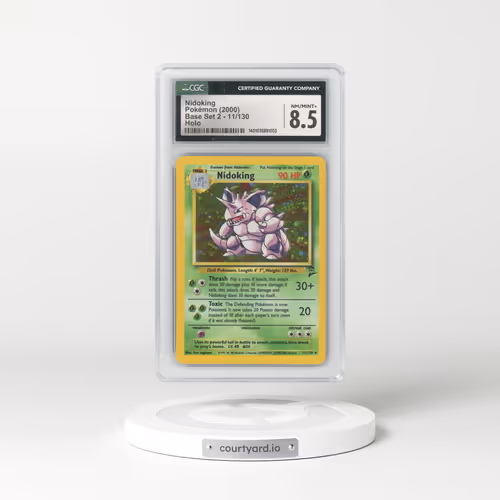 2000 Base Set 2 #11 Nidoking - Holo (CGC 8.5 NM-MT+)