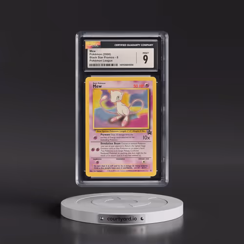 1999 Black Star Promos #8 Mew - Pokémon League (CGC 9 MINT)