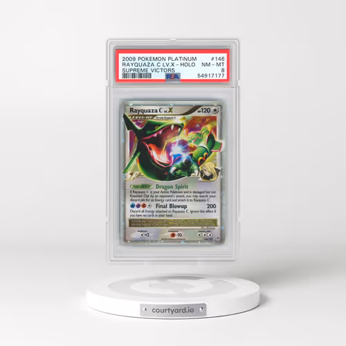 2009 Pokémon Platinum Supreme Victors #146 Rayquaza C LV.X - Holo (PSA 8 NM-MT)