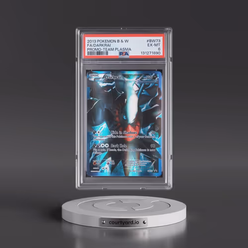 2013 Pokémon Black & White Promo #BW73 Darkrai - Full Art Team Plasma (PSA 6 EX-MT)