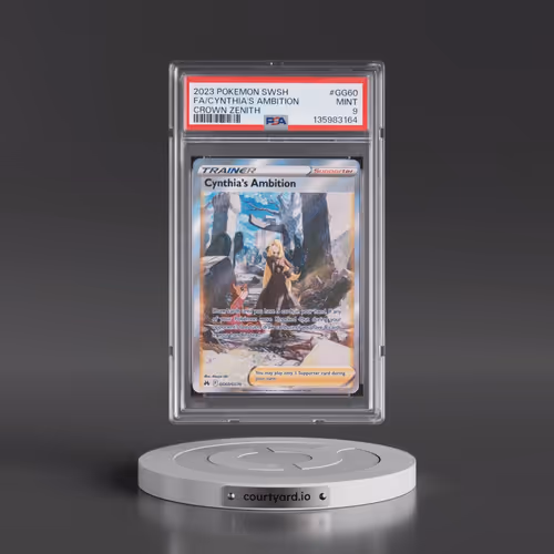 2023 Pokémon Sword and Shield Crown Zenith #GG60 Cynthia's Ambition - Full Art (PSA 9 MINT)