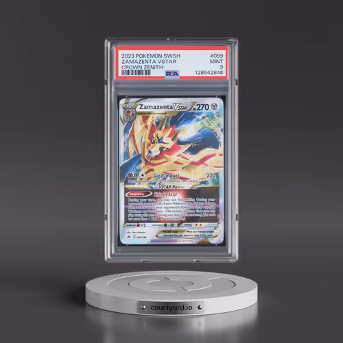 2023 Pokémon Sword and Shield Crown Zenith #099 Zamazenta Vstar (PSA 9 MINT)