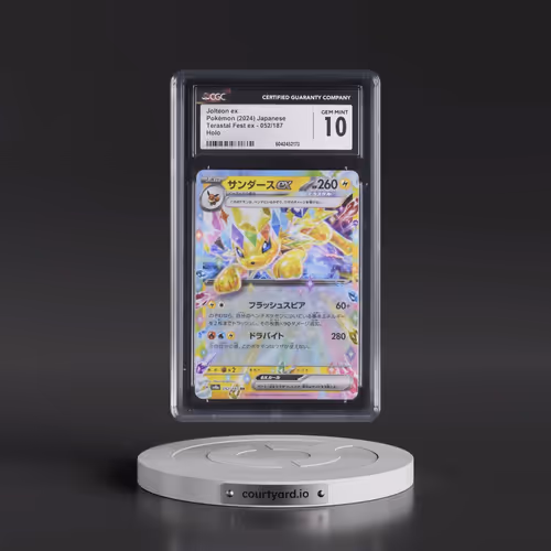 2024 High Class Pack: Terastal Fest ex - sv8a #052/187 Jolteon ex - Holo (CGC 10 GEM MINT)