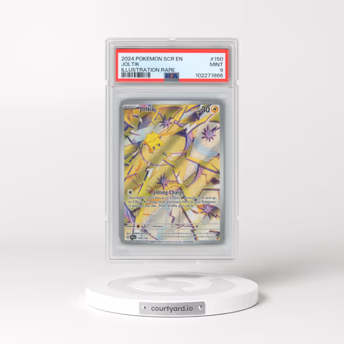 2024 Pokémon Scr EN-Stellar Crown #150 Joltik - Illustration Rare (PSA 9 MINT)