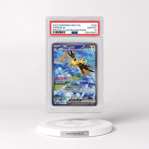 2023 Pokémon Mew EN-151 #202 Zapdos EX - Holo Special Illustration Rare (PSA 10 GEM MINT)