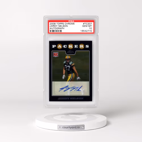 2008 Topps Chrome #TC207 Jordy Nelson - Autograph (PSA 10 GEM MINT)