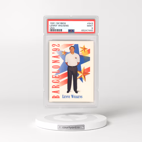 1991 Skybox #543 Lenny Wilkens - USA (PSA 9 MINT)