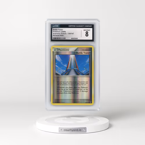 2009 Supreme Victors #134/147 Battle Tower - Reverse Holo (CGC 8 NM-MT)