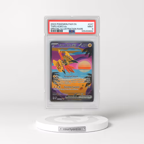 2023 Pokémon Par EN-Paradox Rift #247 Tapu Koko EX - Holo Special Illustration Rare (PSA 9 MINT)