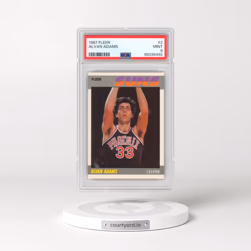 1987 Fleer #2 Alvan Adams (PSA 9 MINT)