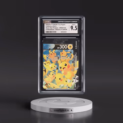 2021 Pokémon Swsh Black Star Promo #140 Pikachu V-Union - Celebrations Collection (CGC 9.5 MINT+)