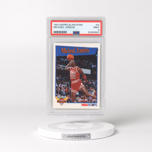1991 Hoops Slam Dunk #IV Michael Jordan (PSA 9 MINT)