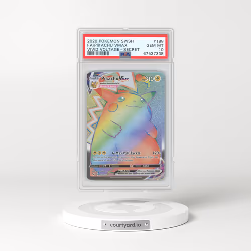 2020 Pokémon Sword & Shield Vivid Voltage #188 Pikachu Vmax - Full Art Secret (PSA 10 GEM MINT)