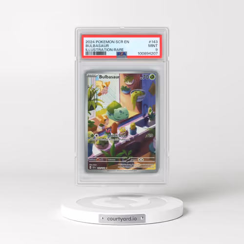 2024 Pokémon Scr EN-Stellar Crown #143 Bulbasaur - Illustration Rare (PSA 9 MINT)