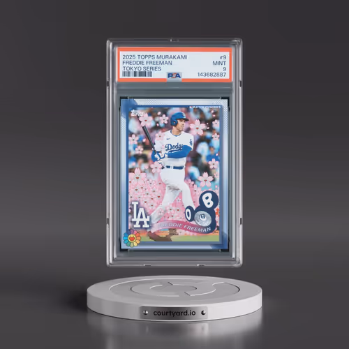 2025 Topps Takashi Murakami + MLB World Tour Tokyo Series #9 Freddie Freeman (PSA 9 MINT)