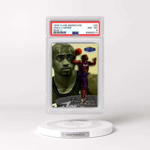 1998 Flair Showcase #25 Vince Carter - Row 3 (PSA 8 NM-MT)