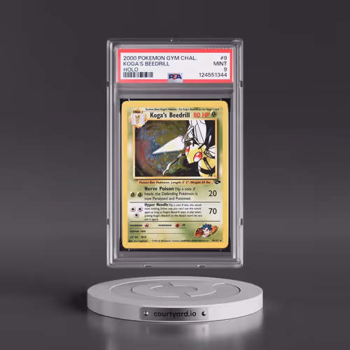 2000 Pokémon Gym Challenge #9 Koga's Beedrill - Holo (PSA 9 MINT)