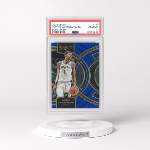 2023 Panini Select #121 Victor Wembanyama - Blue Prizm (PSA 10 GEM MINT)