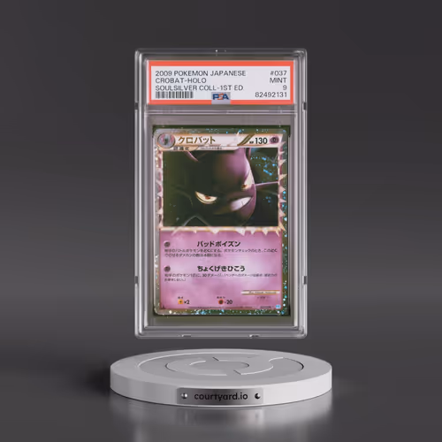 2009 Pokémon Soulsilver Collection #037 Crobat - 1st Edition Holo (PSA 9 MINT)