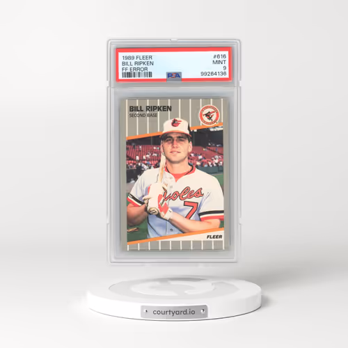 1989 Fleer #616 Bill Ripken - FF Error (PSA 9 MINT)